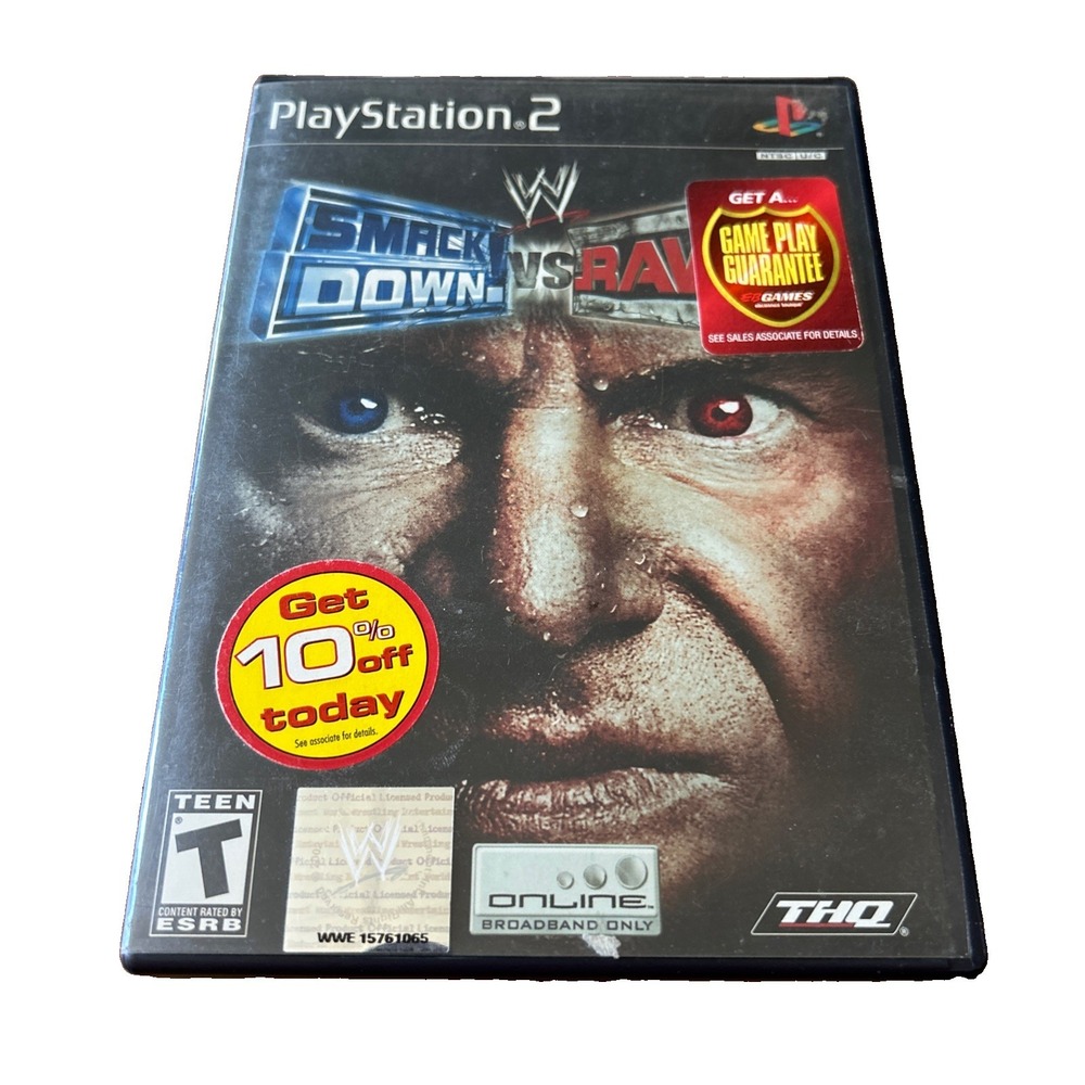 WWE SmackDown vs Raw PlayStation 2 PS2 Game CIB
